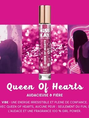 Queen of Hearts Eau de Parfum Rollerball - Pink Made in Italy.
